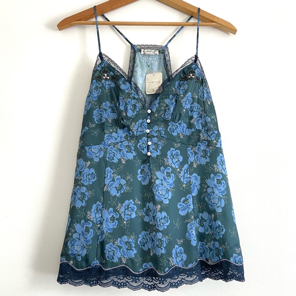 NWT Intimately Free People Night Special Cami Lace Floral Tank Top Size Small - Picture 2 of 10